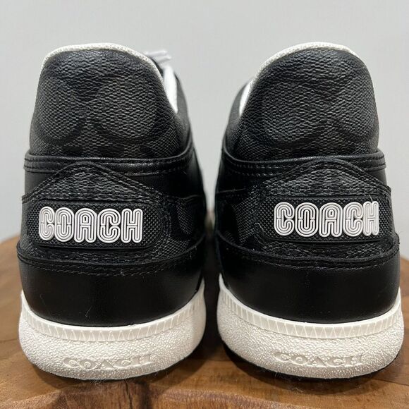 Coach Men's Signature Mid Top Sneaker. Size 10D Color Black. NIB CI083 - Picture 2 of 13